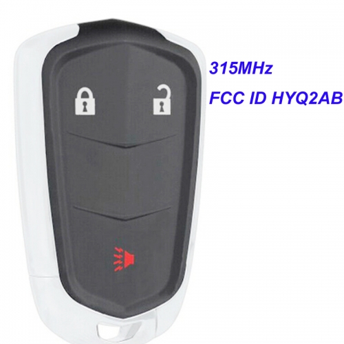 MK340012 315MHz 2+1 Button Smart Remote Control for C-adillac SRX 2015 2016  FCC ID HYQ2AB 13580797F