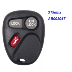 MK280016 315MHZ 2+1 Button Remote Key Fob for Chevrolet Key Fob AB00204T