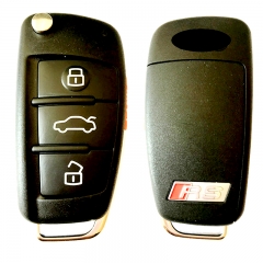 MK090013 Original 3+1 buttons Remote key 315MHZ for Audi A3 RS ID48 ID48 8V0 837 220 Q Flip Key