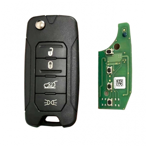 MK300027 4 Button Remote Car Key Fob for Jeep D-odge Renegade 2015 2016 2017 2018  Megamos AES 433MHz 2ADFTFI5AM433TX