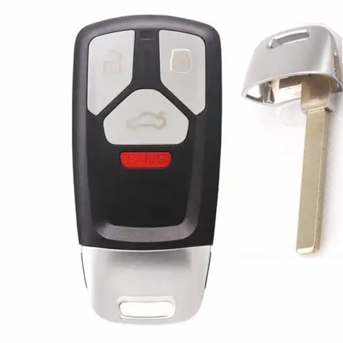 MK090020  3+1 Button 315MHz Smart Remote Key Control Fob for Audi Auto Car Keys FCC ID:NBGFS14P71 HU66 Blade