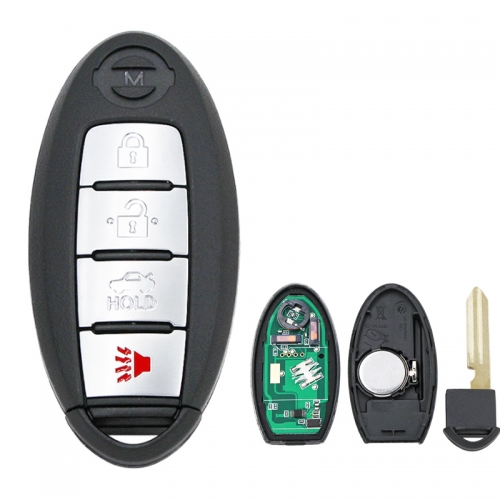 MK210036 3+1 Button 434MHz Smart Remote Key Control for N-issan New TEANA 2016 Year 4A Chip FCC ID S180144018 Auto Car Keys Fob