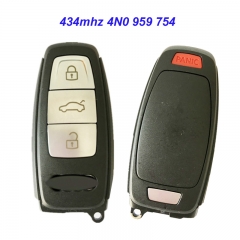 MK090032 Original 3+1 Button 434MHz Smart Key for Audi A8 2017+ Keyless Go 4N0 959 754 Auto Proximity Keys