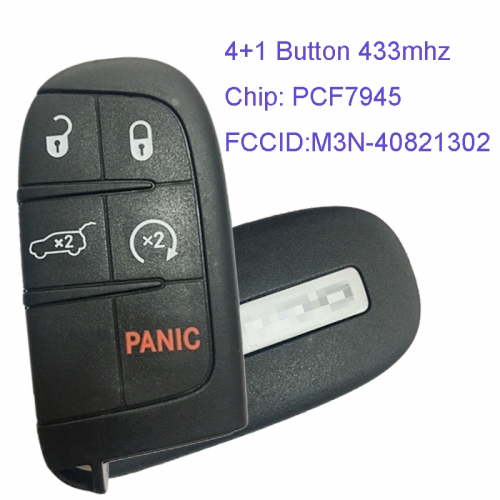 MK310033  Original 4+1 Button 434MHZ Smart Remote Key for DODGE M3N-40821302 PCF7945 Chip Remote Car Key