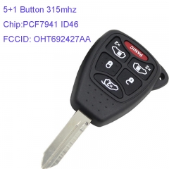MK320033 5+1 Button 315Mhz Remote Control for C-hrysler DODGE Jeep FCC ID OHT692427AA Auto Car Key Fob