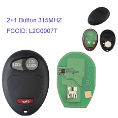 MK290002 2+1 Button 315MHZ Remote Key Control for GMC Canyon 2005 2006 2007 remote control key L2C0007T