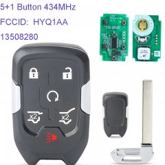 MK290016 5+1 Button 434MHz  Remote Key for for GMC Yukon XL Denali for Chevrolet Suburban Tahoe 2015-2019 FCC ID HYQ1AA 13508280 13580804 13508278 Aut