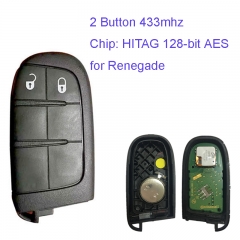 MK300033 Original 2 Button 433mhz Smart Remote Key for Jeep Renegade Auto Car Key Fob HITAG AES Chip
