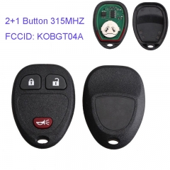 MK290001 2+1 Button 315MHZ Remote Key Control for GMC KOBGT04A CHEVROLET SATURN AURA 2007 - 2008