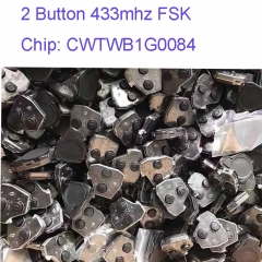 MK190107 2 Button Remote Control Key Chip for T-oyota wigo VELOZ AVANZA FSK 433MHZ FCCID-CWTWB1G0084