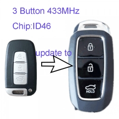 MK140023 3 Button 433MHz Modifided Updated Smart Key with id46 Chip for H-yundai K5 K2 sportage R Sorento ix35