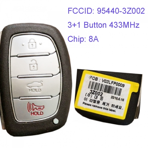 MK140108 3+1 Button 433MHz Smart Key for H-yundai i40 Car Key Fob Remote 95440-3Z002