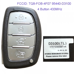 MK140102 4 Button 433MHz Smart Key for H-yundai Tucson 2016-2017 Car Key Fob Remote TQ8-FOB-4F07 95440-D3100