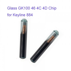 FC300065 Glass GK100 46 4C 4D Chip Transponder for Keyline 884 device Car Key Chip Replacement
