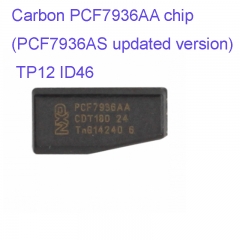 FC300046 Blank key Carbon PCF7936AA chip (PCF7936AS updated version) TP12 ID46 Chip Transponder for Car Key Chip Replacement