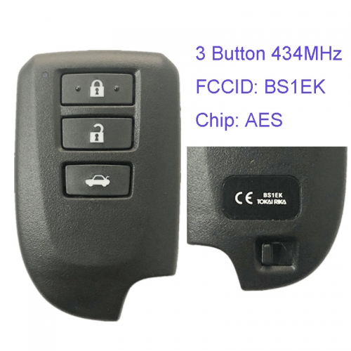 MK190109 3 Button 434MHz Smart Key for T-oyota Texas 128-bit AES BS1EK Keyless GO Proximity Key