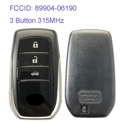 MK190133 3 Button 315MHz Smart Key Smart Card for T-oyota RAV4 Corolla Levin 89904-06190 0020 Remote Keyless Go Proximity Key