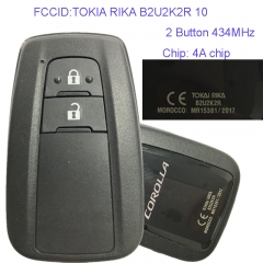 MK190119 2 Button 434MHz Smart Key for T-oyota Corolla  2019 2020 2021 Car Key Fob TOKIA RIKA B2U2K2R Remote Keyless Go Proximity Key 61E466-0010 8990