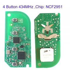 MK110096 4 Button 434MHz Smart Key PCB Panel for BMW BDM G-Series Keyless GO NCF2951 Chip