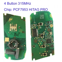 MK110092 4 Button 315MHz Smart Key PCB Panel for BMW F-Series EWS 5 Keyless GO PCF7953 HITAG PRO Chip