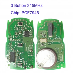 MK110095  3 Button 315MHz Smart Key PCB Panel for BMW E-Series Keyless GO PCF7945