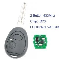 MK260027 2 Button 433Mhz Head Key for L-and rover Range Rover Discovery 1999 - 2004 N5FVALTX3 Car Key Fob with ID73 Chip