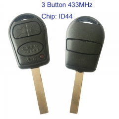 MK260025 3 Button 433MHz Head Key for L-and rover Range Rover 2002-2006 Car Key Fob with ID44 Chip
