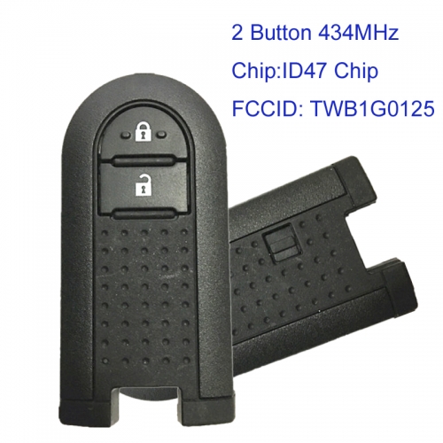 MK450005 2 Button 434MHz Smart Key Control for Subaru TWB1G0125 Auto Car Key Fob with 47 Chip