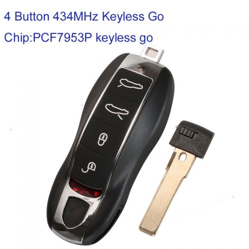 MK470023 4 Button 434MHz Smart Key Remote Control for P-orsche Auto Car Key Fob Chip keyless go