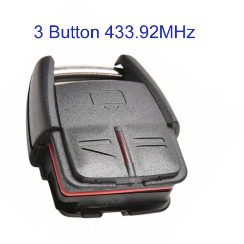 MK460010 3 Button 433.92MHz Key Remote Control for Vauxhall Opel Vectra Zafira Auto Car Key Fob