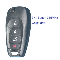 MK280059 3+1 Button 315MHz Flip Key for Chevrolet Cruze Car Key Fob Remote Control