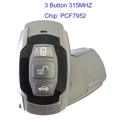 MK010003 3 Button 315MHZ Smart Key for BYD F0 G3 L3 M6 L3 S6 Auto Car Key Fob with PCF7952 Chip