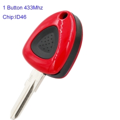 MK510001 1 Button 433Mhz Smart Key for F-errari Remote Auto Car Key Fob with ID46 Chip