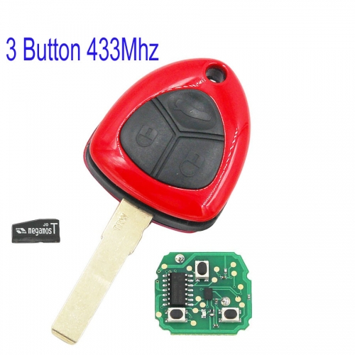 MK510002 3 Button 433Mhz Smart Key for F-errari 458 Remote Auto Car Key Fob