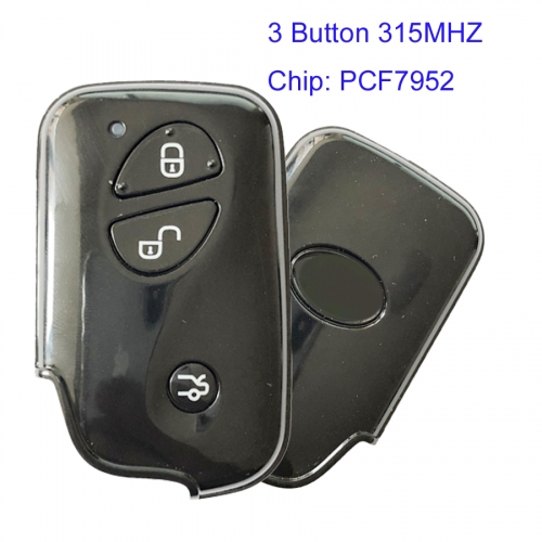 MK010001 3 Button 315MHZ Smart Key for BYD F0 G3 L3 M6 L3 S6 Auto Car Key Fob with PCF7952 Chip