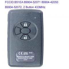 MK190176 2 Button 433MHz Smart Key for T-oyota Corolla Auris Rav4 Yaris 2006+ Car Key Fob Remote Control B51EA 89904-52071 89904-42050 89904-52072