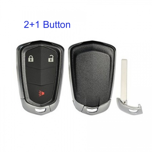 FS340004 2+1 Button Remote Key Cover Shell for C-adillac keyless Go Key