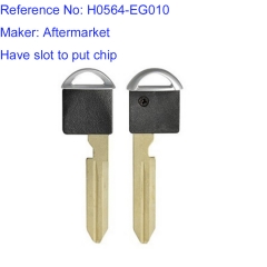 FS210007 Emergency Insert Key Blade Blades for N-issan Auto Car Key Blade H0564-EG010