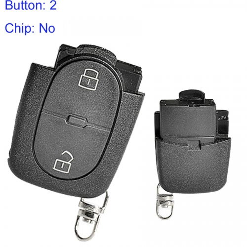 FS090001 2 Button Key Shell House Cover Remote Control Key Case for A-udi Auto Car Key Replacement