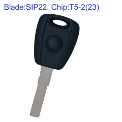MK330020 Black Remote Control Key Transponder Key T5-2 Chip for F-ait Auto Car Key Replacement with SIP22 Blade