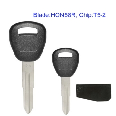 MK180141 Transponder Key Remote Control Head Key for H-onda Auto Car Key Replacement with T5-2 Chip HON58R Blade