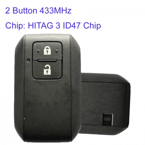 MK370022 2 Button 434MHz Smart Key for S-uzuki SWIFT 2017 With ID47 Chip Car Key Fob Proximity Remote Control ALPS