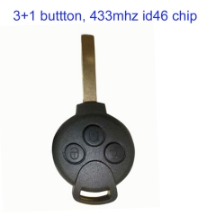 MK100008 433mhz 3 Button Head Key for BENZ Smart 451  id46 Chip Remote Control