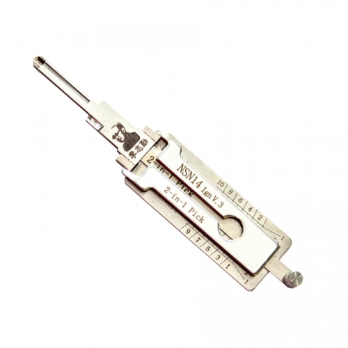 KT00018 Lishi NSN14 2 in 1 Ignition  Car Lock Picks Decoder Unlock Tool for N-issan S-UBARU S-UZUKI Locksmith Tools