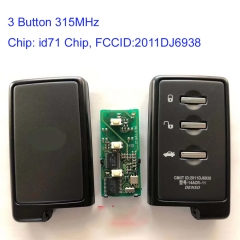 MK450009  Original 3 Button 315MHz Remote Key Smart Key for Subaru Denso 2011DJ6938 Auto Car Key Fob 271451-0780