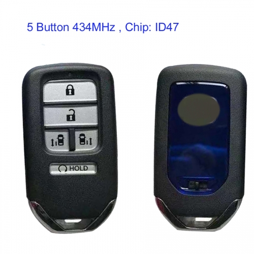 MK180159 5 Button 434MHz Smart Key Remote Control for H-onda H-ybrid Alison O-dyssey Keyless Go with id47 chip Auto Car Key Fob