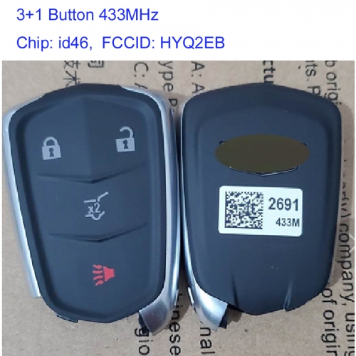 MK340022 Original 3+1 Button 433MHz Smart Key Remote Control for C-adillac XT5 HYQ2EB Keyless Go Auto Car Key Fob