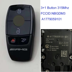 MK100048 Original  3+1 Button 315Mhz Smart Key Remote Control for M-ercedes B-enz E- Class Auto Car Key Fob NBGDM3 A1779059101