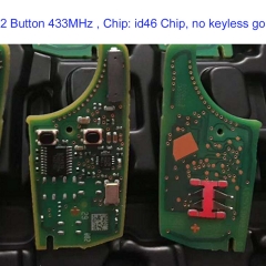 MK270037 Original 2 Button 433MHz Remote Key Control PCB for B-uick Auto Car Key Fob with id46 Chip No Keyless