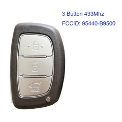 MK140140 3 Button 433Mhz Smart Key for H-yundai I10 2009-2013 Auto Car Key 95440-B9500 Smart Card